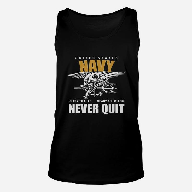 Navy Never Quit Proud Seals Team Unisex Tank Top