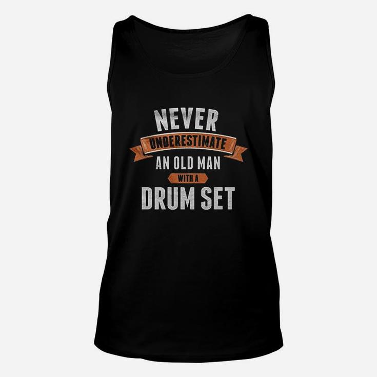 Never Underestimate An Old Man Unisex Tank Top