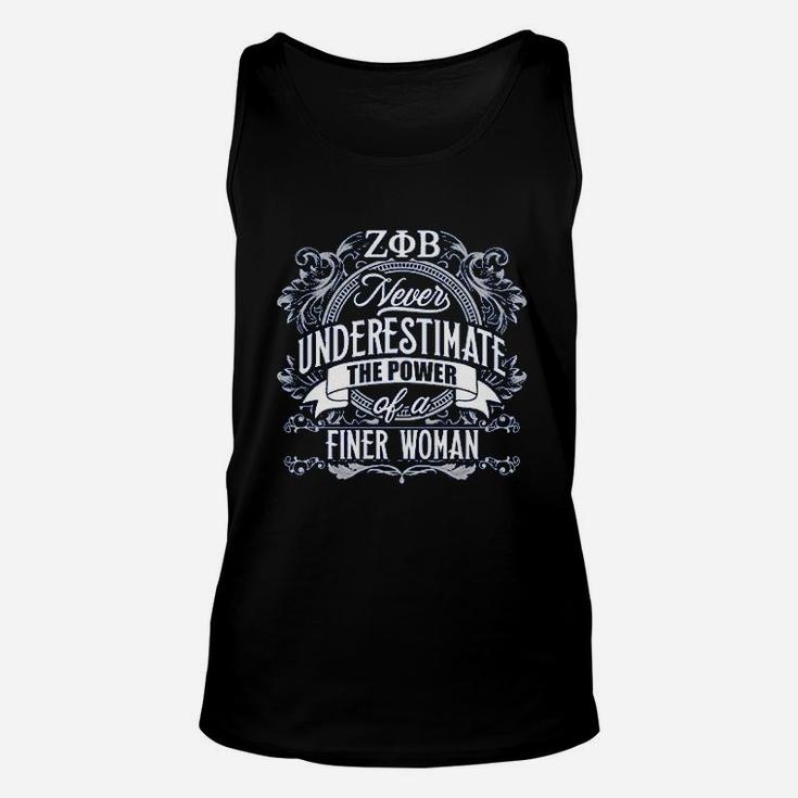 Never Underestimate The Power Of A Finer Woman Unisex Tank Top