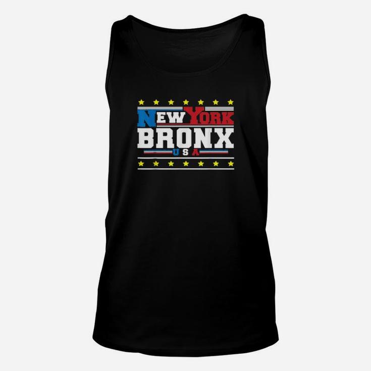 New York City The Bronx Usa Big Apple Cool Typography Design Unisex Tank Top