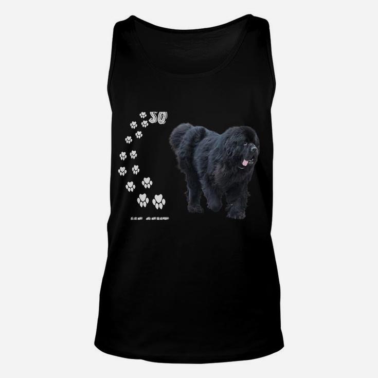 Newfie Dog Mom Quote, Newf Dad Costume, Cute Newfoundland Unisex Tank Top
