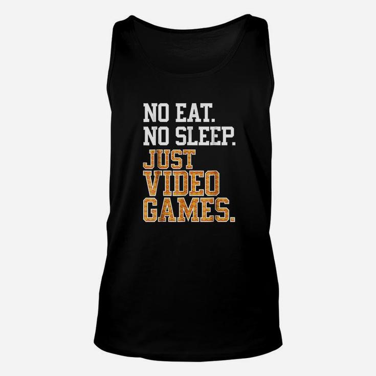 No Eat Sleep Just Video Games Repeat Unisex Tank Top