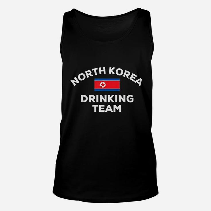 North Korea Korean Drinking Team Beer Flag Funny Drunk Gift Unisex Tank Top