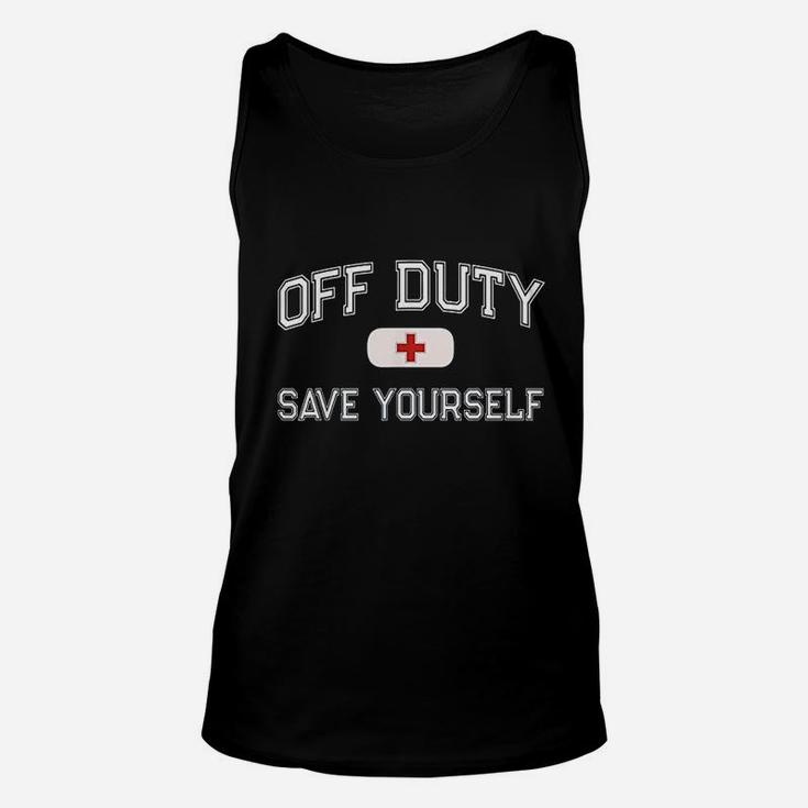 Off Duty Save Yourself Unisex Tank Top