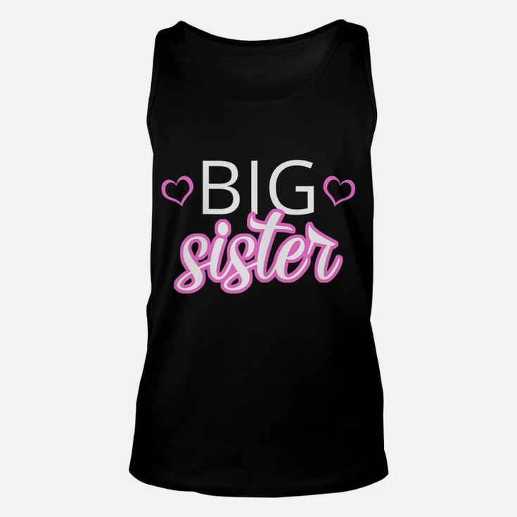 Older Sibling Big Sister Shirt Gift Pregnancy Announcement Unisex Tank Top