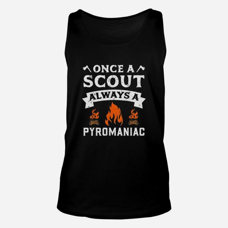 Once A Scout Always A Pyromaniac Unisex Tank Top