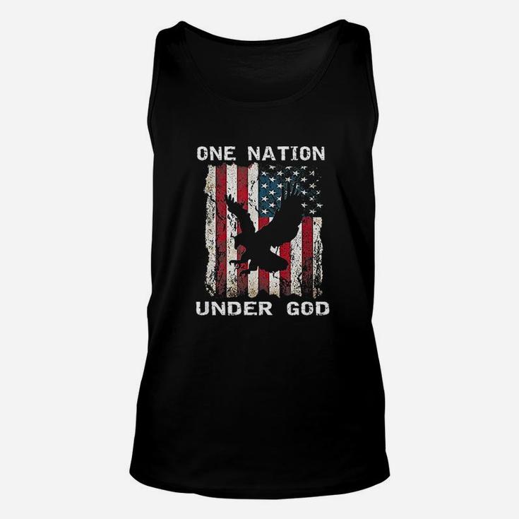 One Nation Under God Flag Unisex Tank Top
