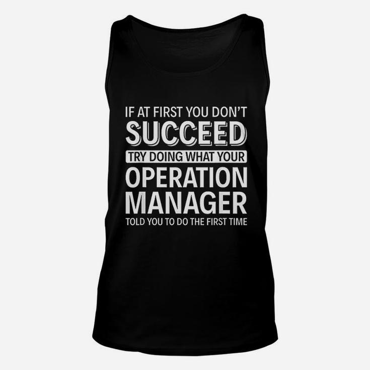 Operation Manager Unisex Tank Top