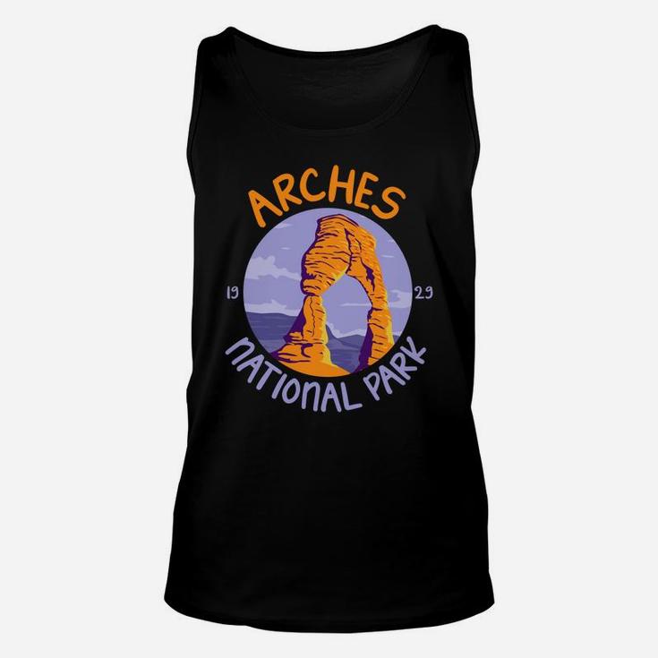 Outdoor National Park Tshirt Arches 1929 Moab Utah Unisex Tank Top