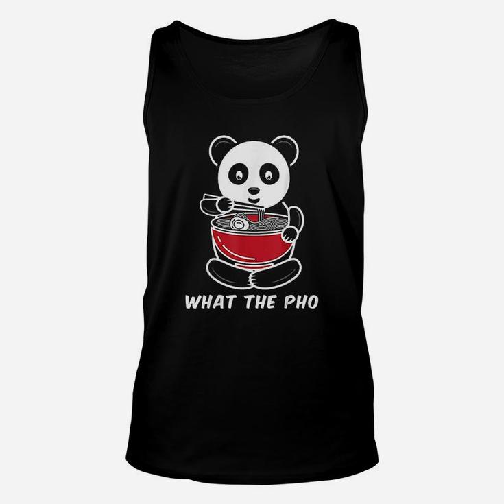 Panda What The Pho Ramen Noodles Unisex Tank Top