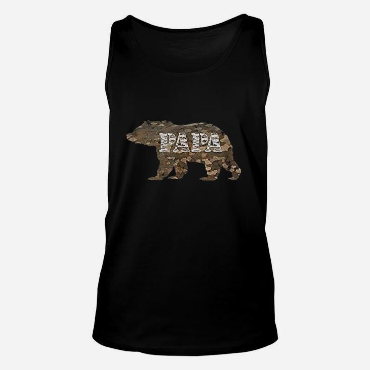 Papa Bear Fathers Day Unisex Tank Top