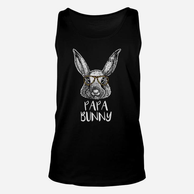 Papa Bunny Funny Matching Easter Bunny Egg Hunting Unisex Tank Top