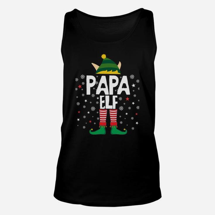 Papa Elf Funny Christmas Gifts For Dad Matching Pajama Party Sweatshirt Unisex Tank Top