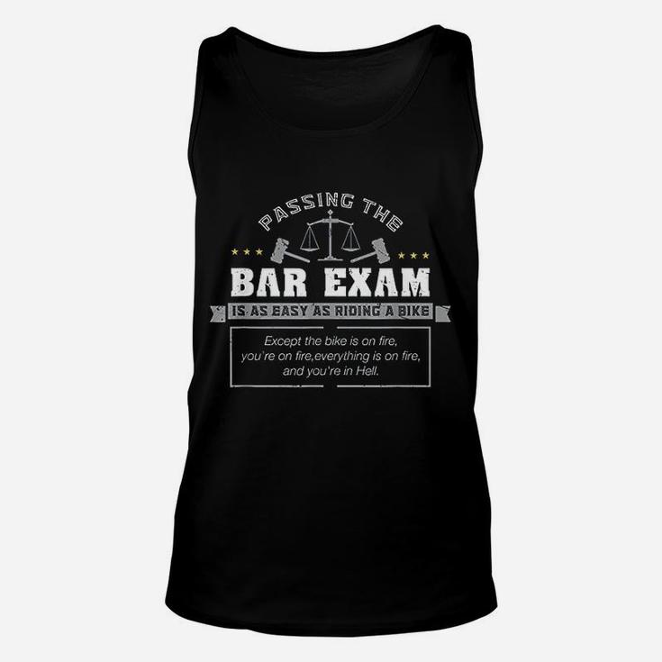Passing The Bar Exam Is Easy As Riding A Bike Unisex Tank Top