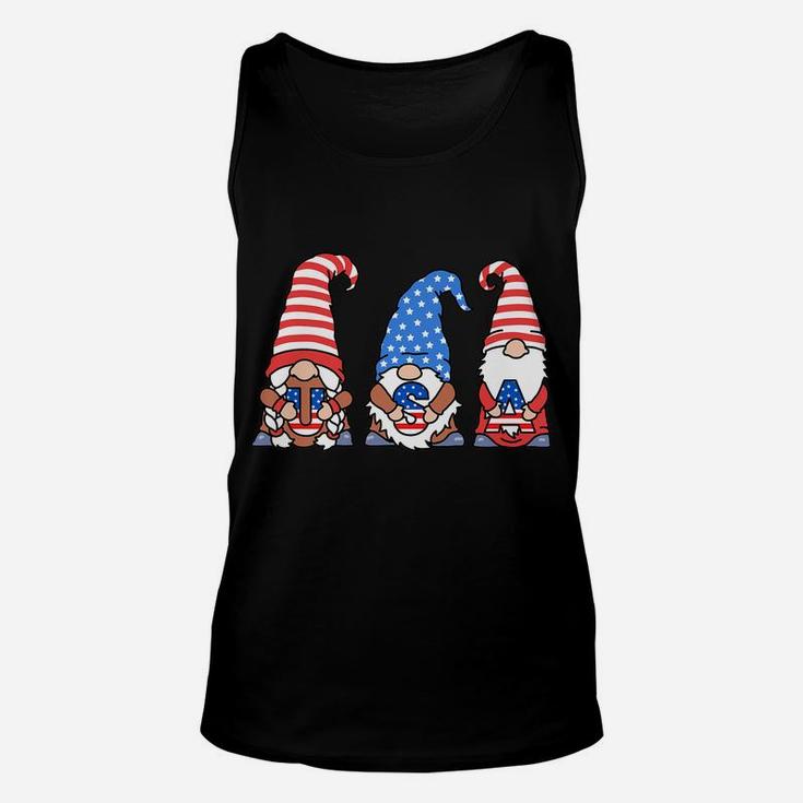 Patriotic Gnomes Usa American Flag 4Th Of July Gnome Unisex Tank Top