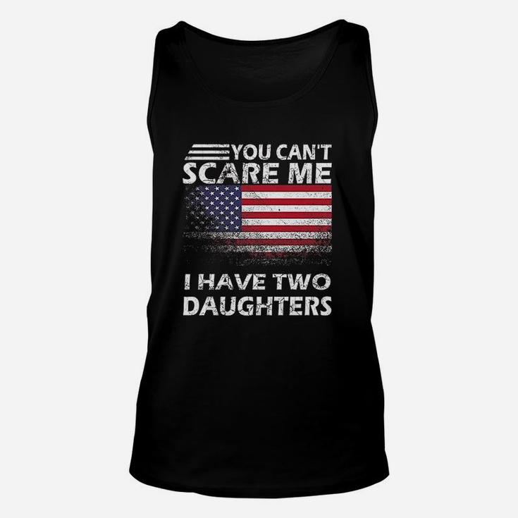 Patriotic Two Daughters Gifts Funny Mom And Dad 2 Daughter Unisex Tank Top