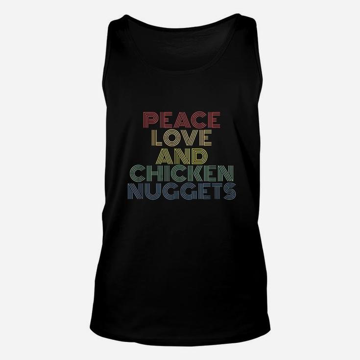 Peace Love And Chicken Nuggets Unisex Tank Top