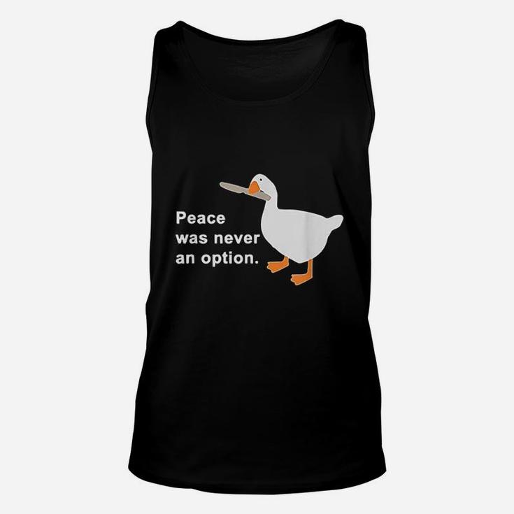 Peace Was Never An Option Unisex Tank Top