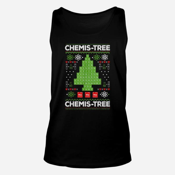 Periodic Table Tree Oh Chemistree Fun Chemistry Teacher Xmas Unisex Tank Top