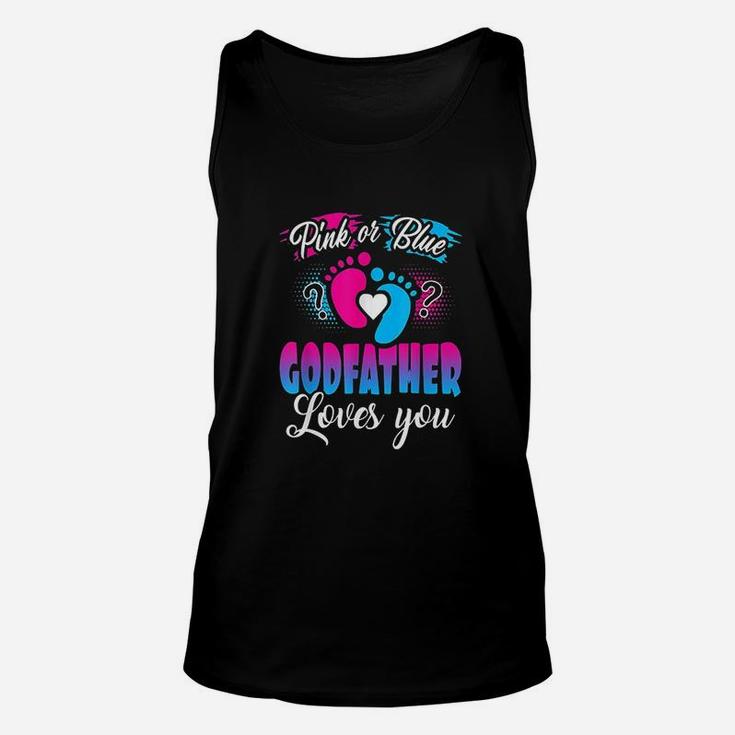 Pink Or Blue Godfather Loves You Unisex Tank Top