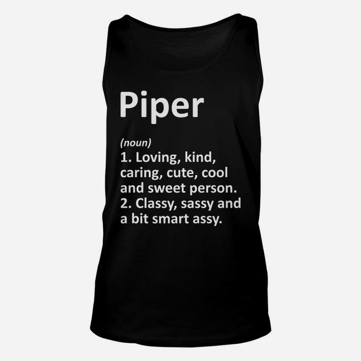 Piper Definition Personalized Name Funny Birthday Gift Idea Unisex Tank Top
