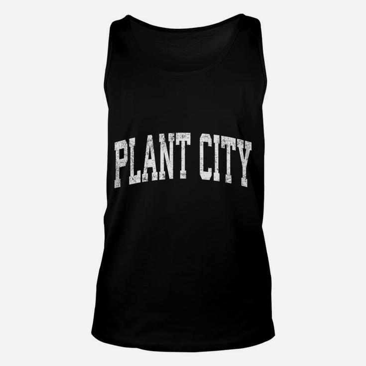 Plant City Florida Fl Vintage Athletic Sports Design Unisex Tank Top