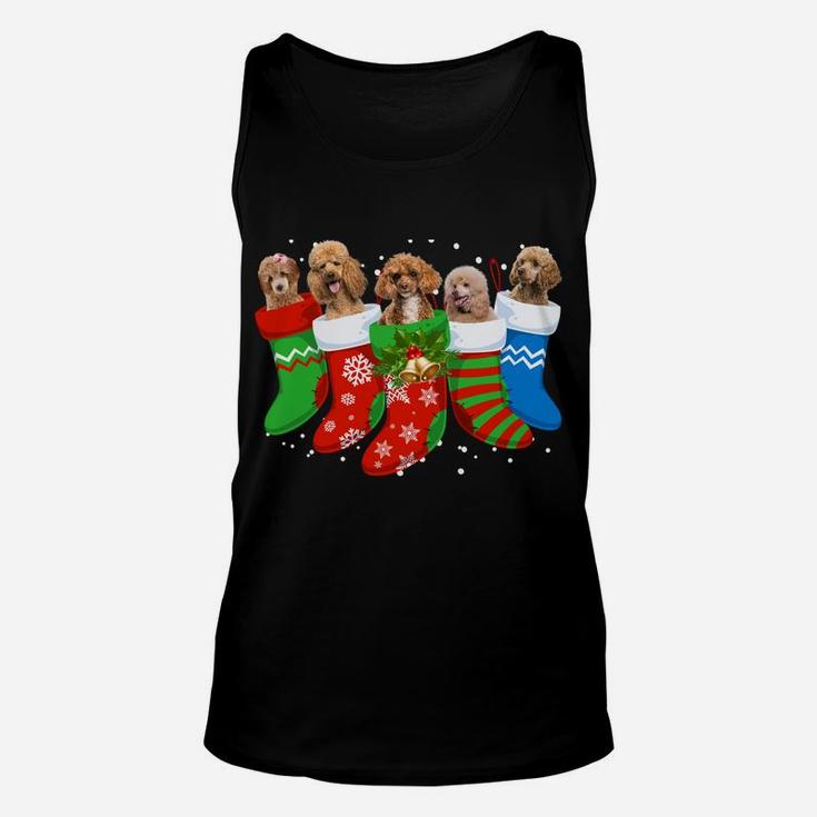 Poodle Christmas Sweater Poodle Dog Cute Socks Xmas Gift Sweatshirt Unisex Tank Top