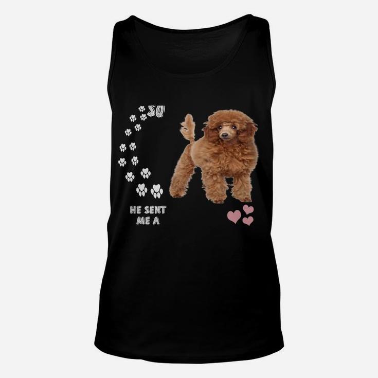 Poodle Dog Quote Mom Dad Lover Costume, Cute Red Toy Poodle Unisex Tank Top