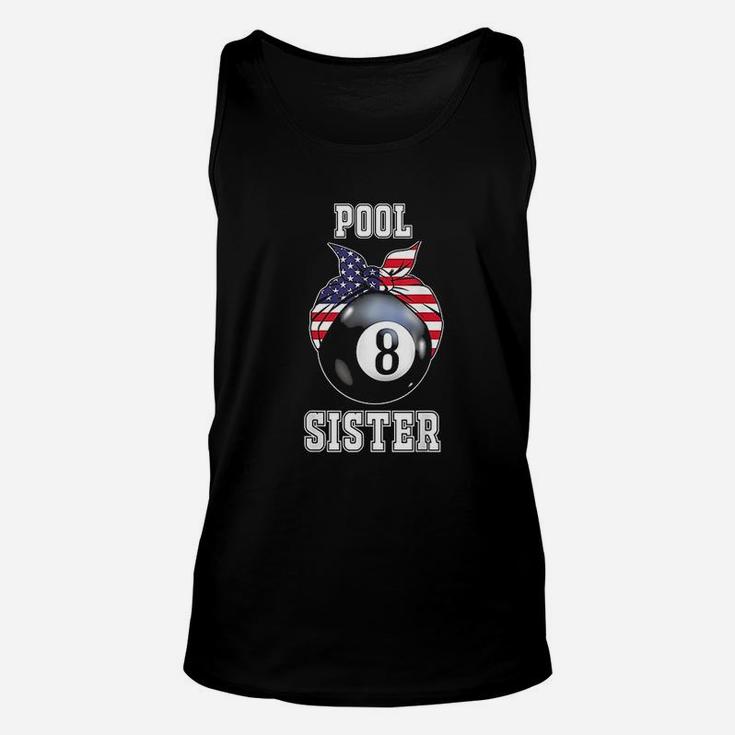 Pool Sister Jersey Family Gift For Billiard Players Unisex Tank Top