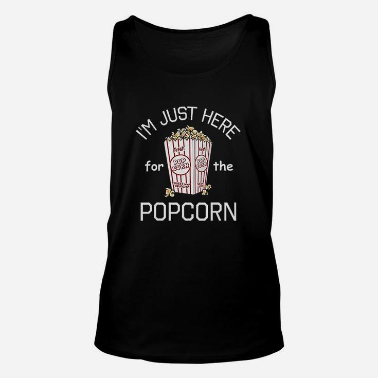 Popcorn Im Just Here For The Popcorn Unisex Tank Top