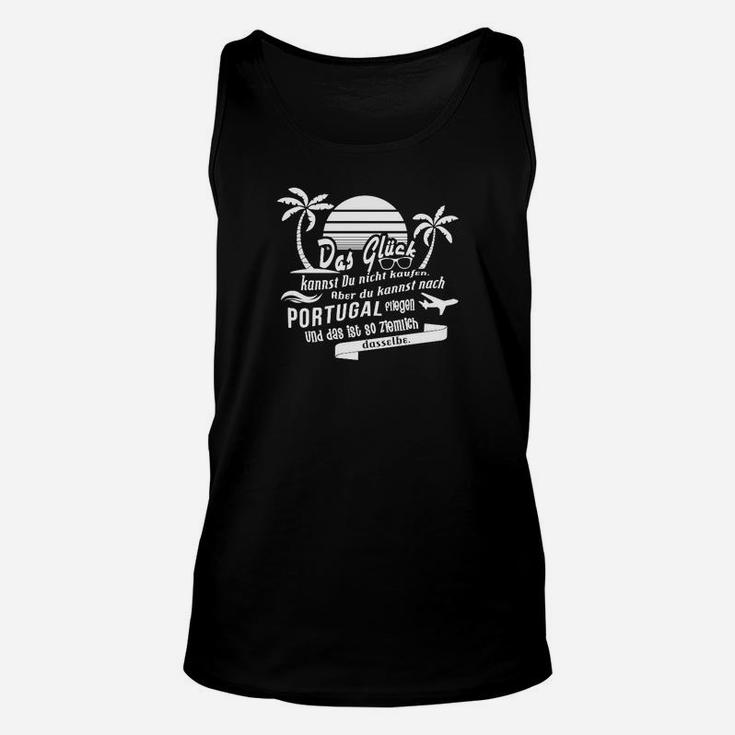 Portugal Themen Unisex TankTop, Aufschrift & Palmen für Reiseliebhaber