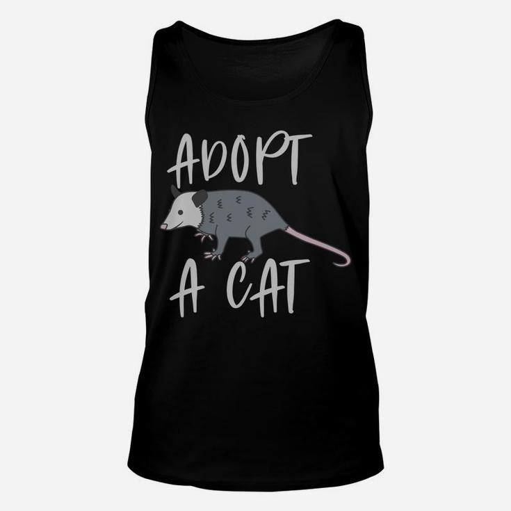 Possum Adopt A Cat Ugly Opossum Lovers Vintage Gift Unisex Tank Top