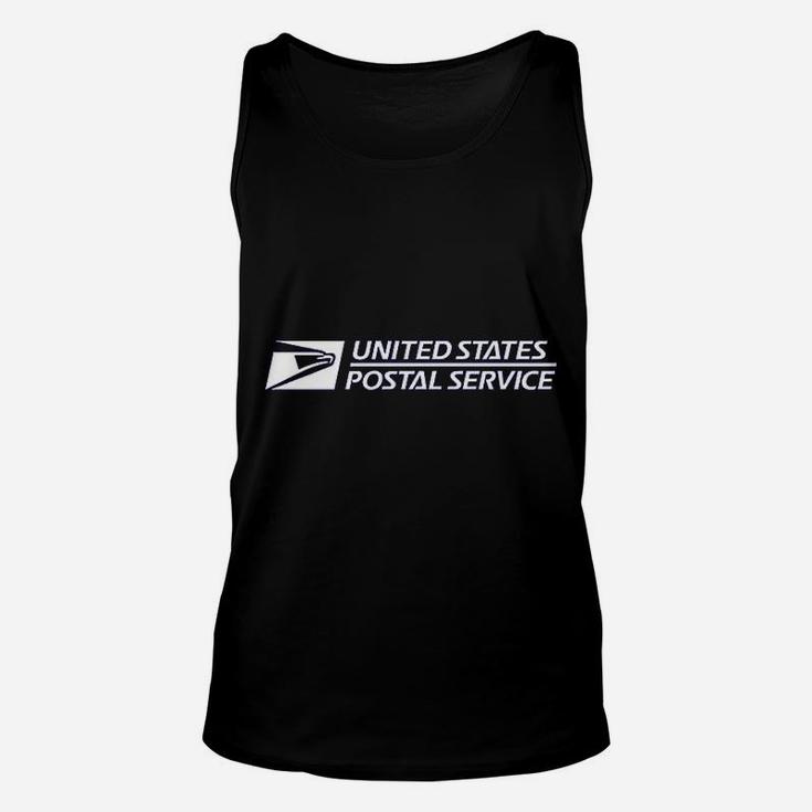 Postal United States Service Eagle Front Unisex Tank Top - Thegiftio