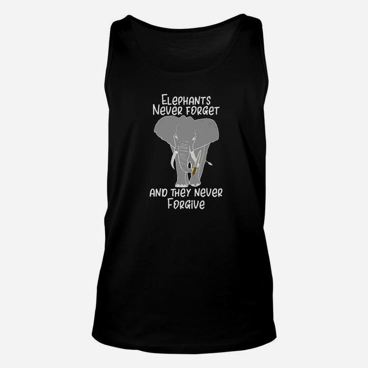 Premium Elephants Never Forget And They Never Forgive Unisex Tank Top