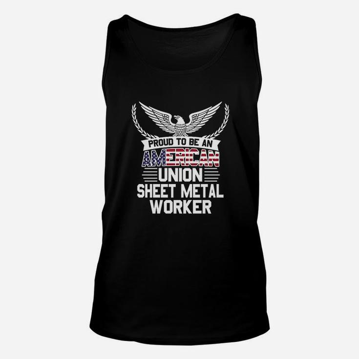 Proud American Union Sheet Metal Worker Unisex Tank Top