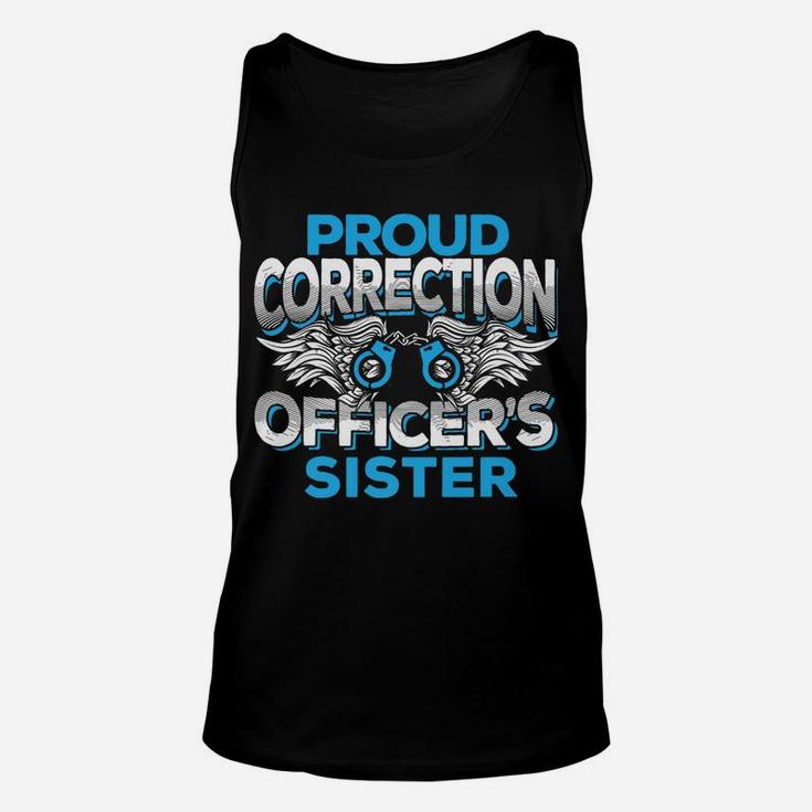 Proud Correction Officers Sister Law Enforcement Family Unisex Tank Top