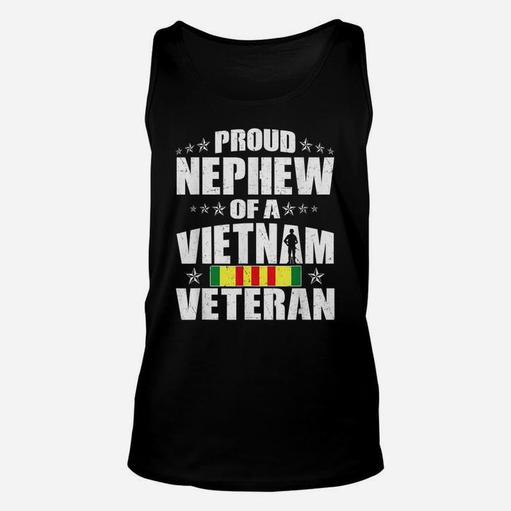 Proud Nephew Of A Vietnam Veteran - Military Veterans Family Unisex Tank Top