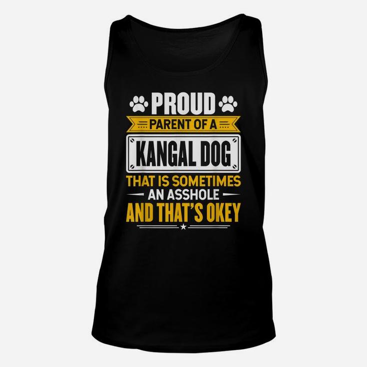 Proud Parent Of A Kangal Dog Funny Dog Owner Mom & Dad Unisex Tank Top