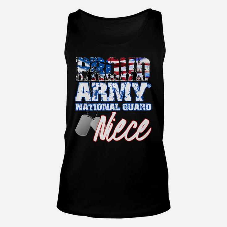 Proud Patriotic Army National Guard Niece Usa Flag Women Unisex Tank Top