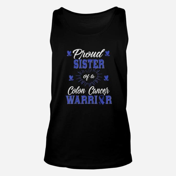 Proud Sister Of A Colon Warrior Awareness Unisex Tank Top