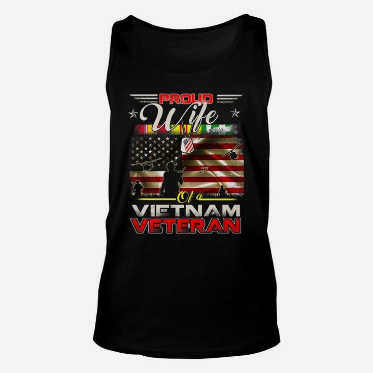 Proud Wife Of Vietnam Veteran Tshirt Gift For Women Unisex Tank Top