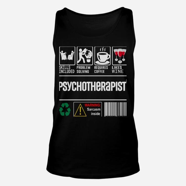 Psychotherapist Skills Included Problem Solving Facts Design Unisex Tank Top