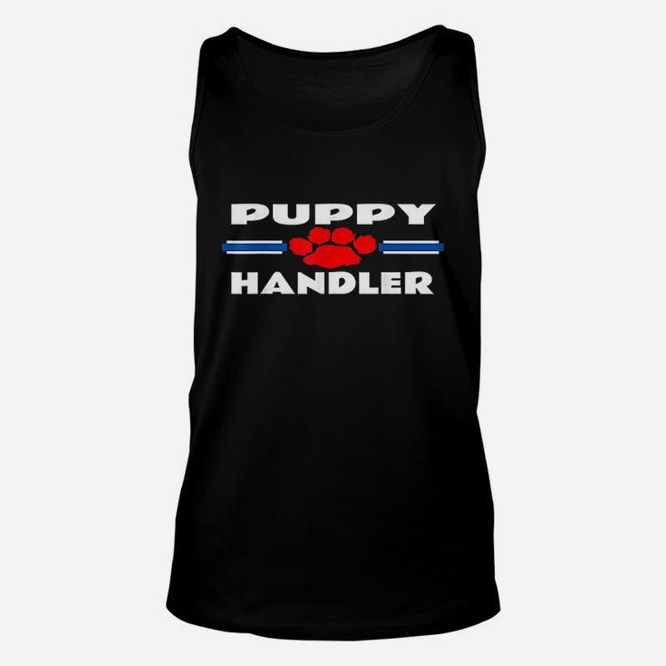 Puppy Handler Pup Play Leather Unisex Tank Top