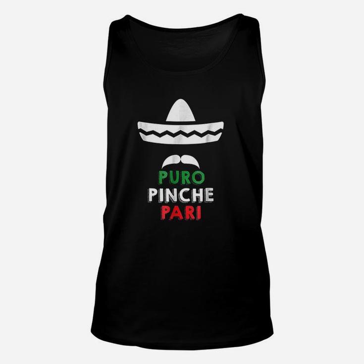 Puro Pinche Pari Funny Mexican Unisex Tank Top