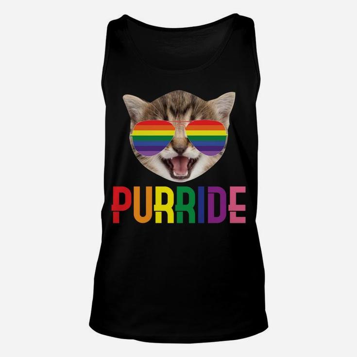 Purride | Cute Funny Lgbqt Cat Lovers Gift Sweatshirt Unisex Tank Top