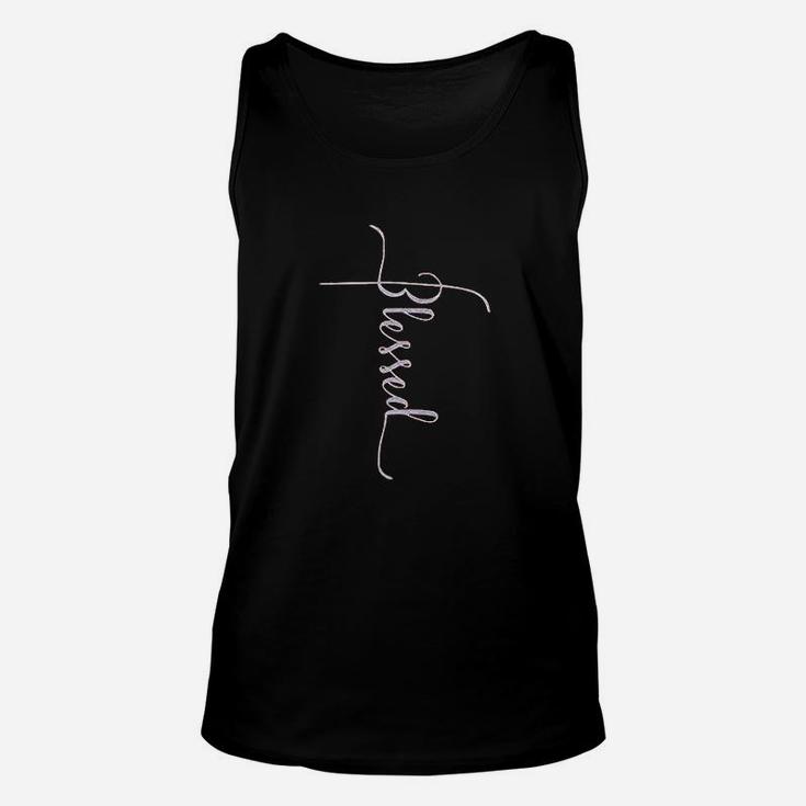 Qrupoad Women Blessed Thanksgiving Gifts Christian Unisex Tank Top