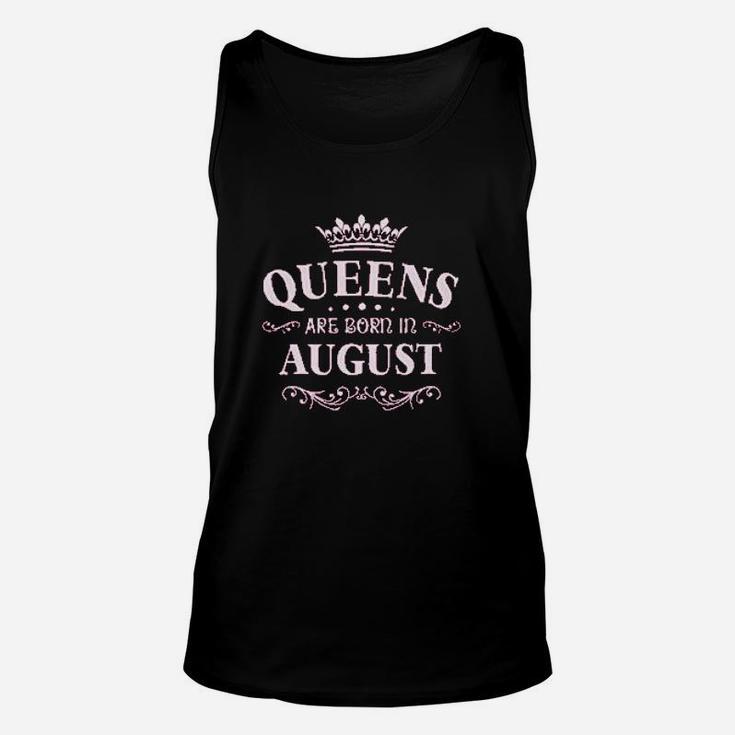 Queens Are Born In August Women Football Jersey Unisex Tank Top