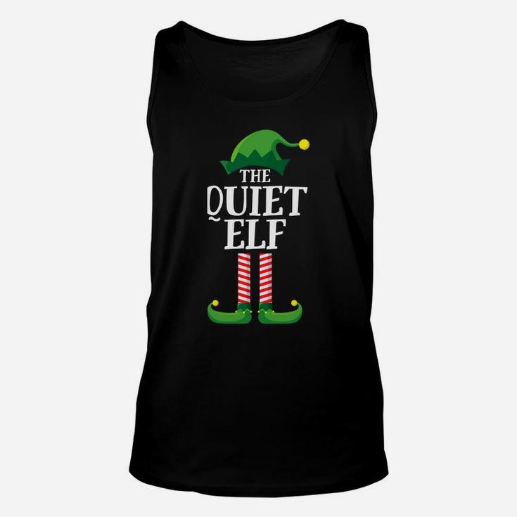 Quiet Elf Matching Family Group Christmas Party Pajama Unisex Tank Top
