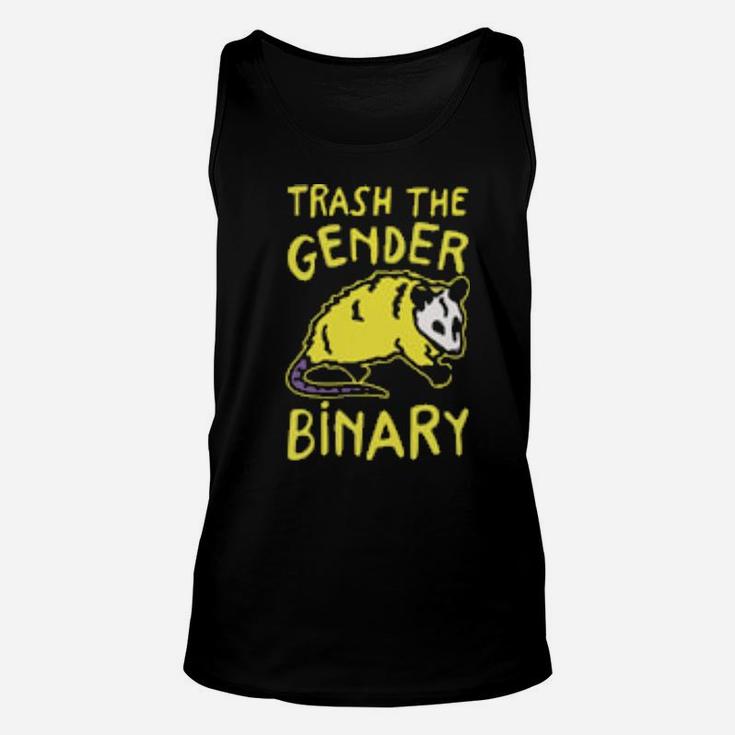 Raccoon Trash The Gender Binary Unisex Tank Top