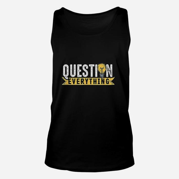 Rational Mind Question Conspiracy Theorist Everything Gift Unisex Tank Top